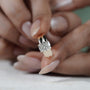 Timeless cushion cut diamond ring