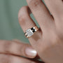 Bridal cushion engagement ring yellow gold