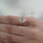 marquise cut yellow gold engagement ring solitaire