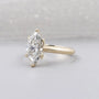 marquise diamond ring in yellow gold setting