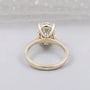 yellow gold oval diamond ring for women