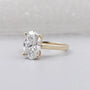 modern oval cut engagement ring minimalist design