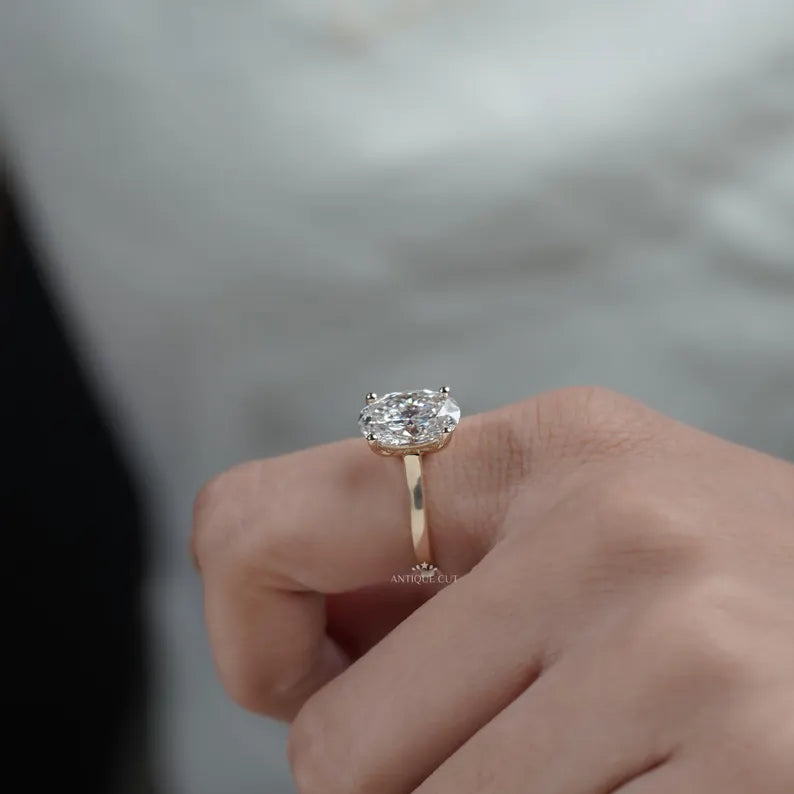 fine jewelry oval solitaire engagement ring