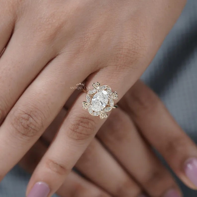 Timeless oval cut diamond ring