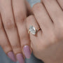 Bridal marquise cut engagement ring