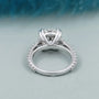 side stone diamond ring in white gold
