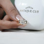 Minimalist yellow gold engagement ring