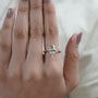 solitaire marquise diamond ring minimal design
