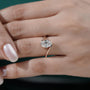 elegant rose gold oval engagement ring