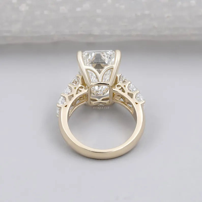 IGI certified emerald cut diamond ring