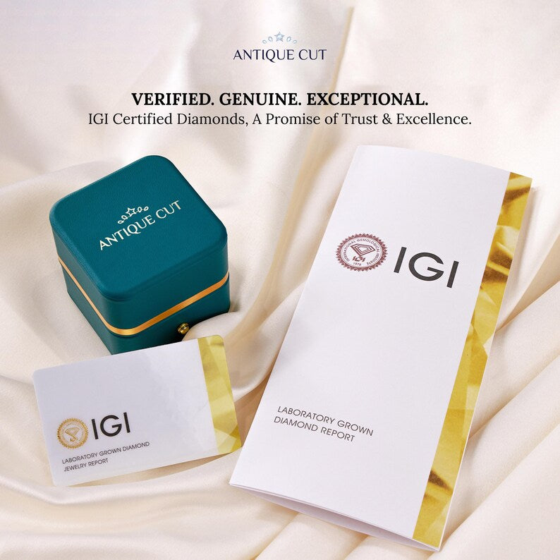 IGI certified lab grown diamond ring