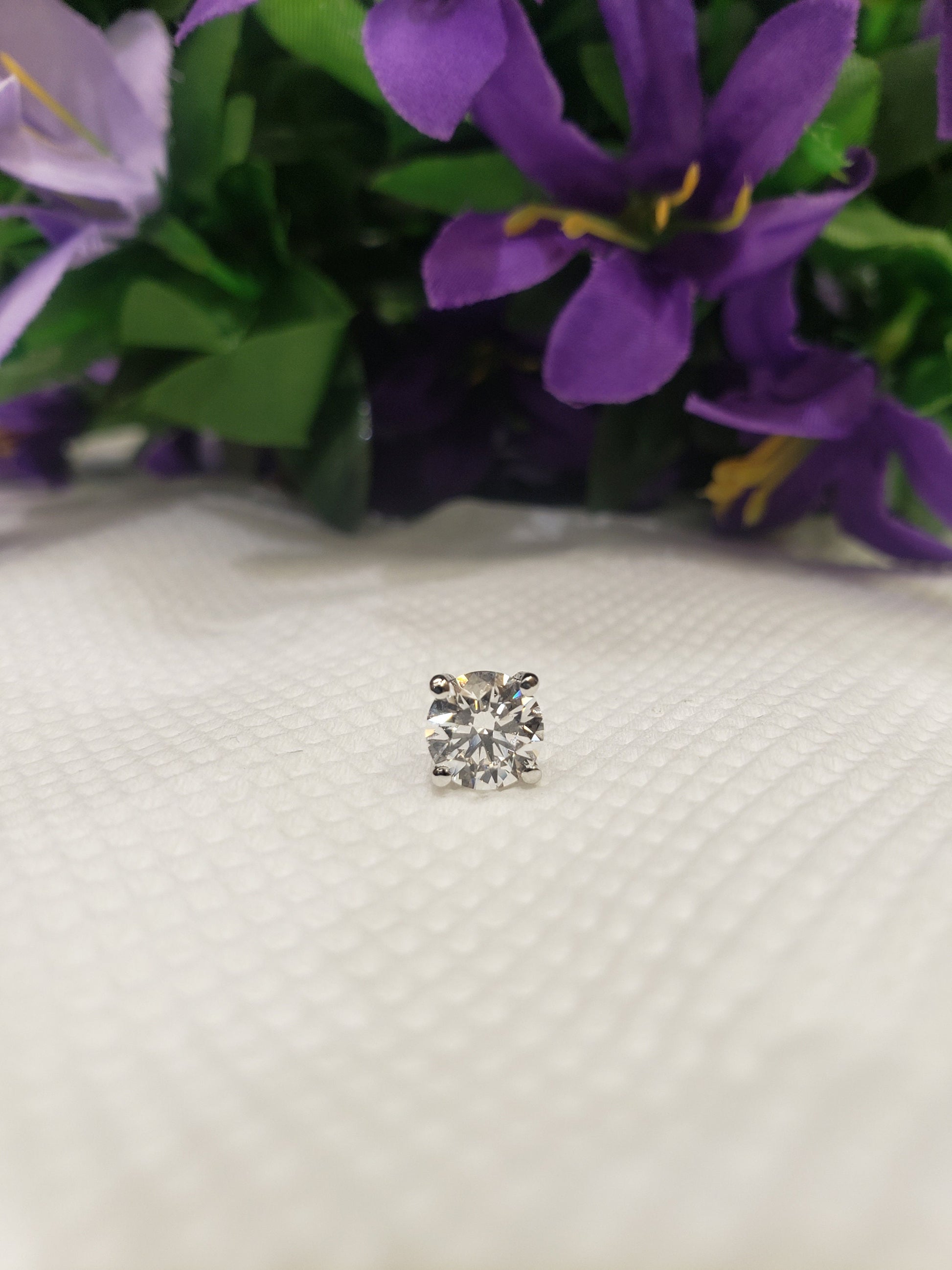 2ct Diamond Solitaire Studs | Wedding Jewelry | Diamond Stud Earrings | Lab Grown Diamonds | Anniversary Gift | Classic Diamond Earrings