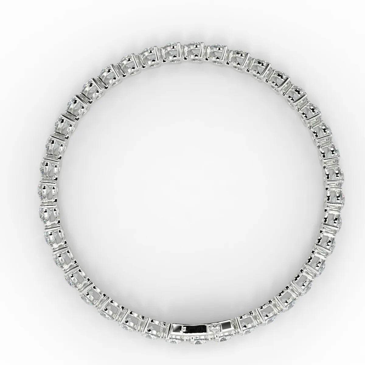 3.50 Ct Round Cut Eco Friendly Diamond Tennis Bracelet / Round Lab Grown Diamond Wedding Bracelet