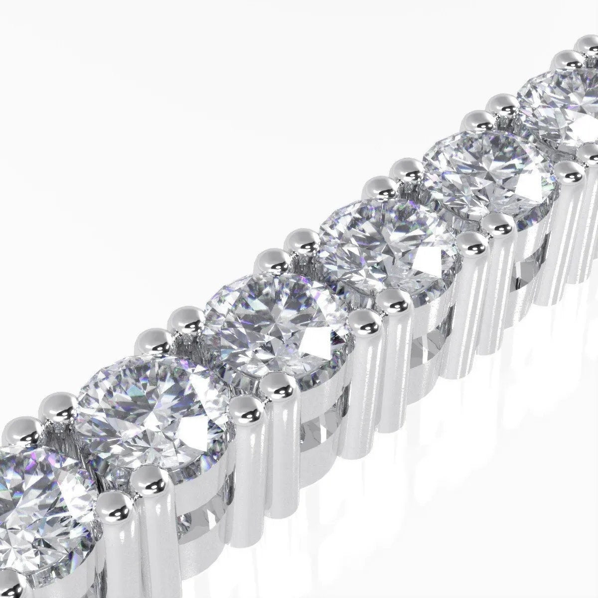 EF/VS Lab-Created 4.00 Ct Round Diamond Tennis Bracelet in White Gold – Unbeatable Sale!