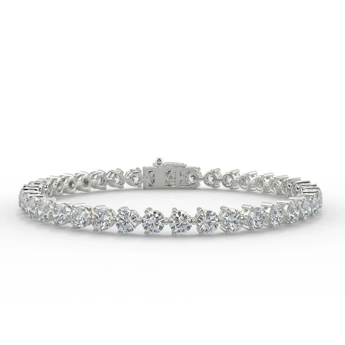3.50 Ct Round Cut Eco Friendly Diamond Tennis Bracelet / Round Lab Grown Diamond Wedding Bracelet