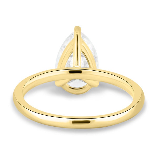 Pear 1.5ct IGI certified, EF Color, VS Clarity, Lab Diamond Solitaire Engagement ring