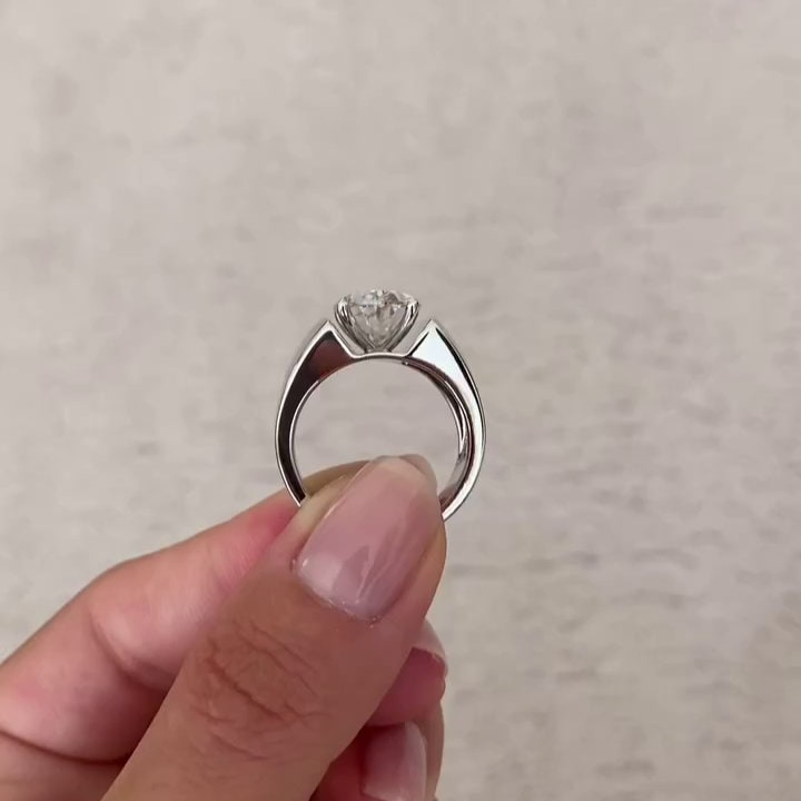 Oval 5.00ct Lab Grown Diamond Men's Channel Set Engagement Ring, D-E-F Color, VVS-VS Cl;arity