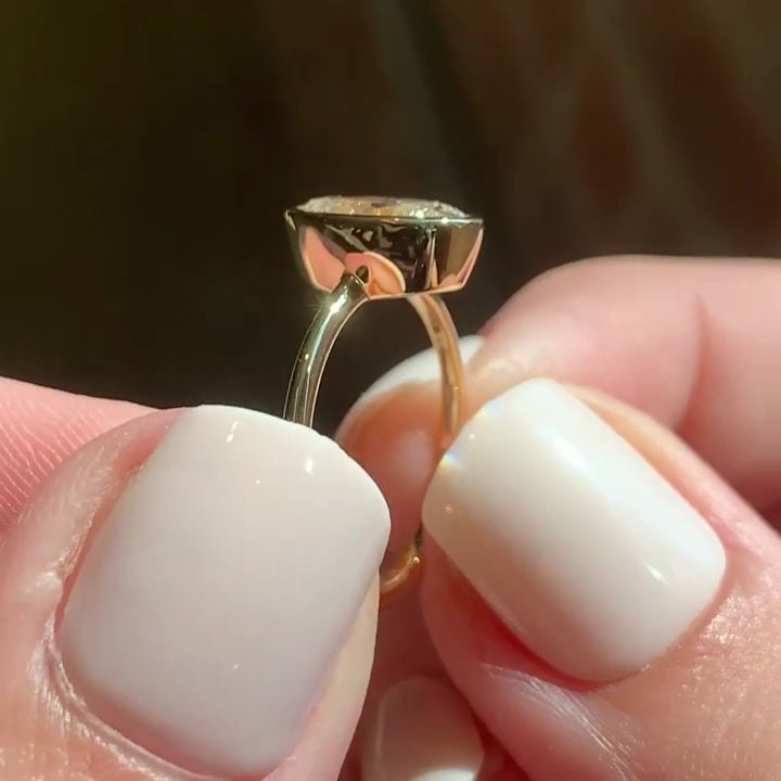 Bezel Set 2.00ct Oval Lab Grown Diamond Ring | IGI Certified | VVS–VS | 10k 14k 18k Gold Options