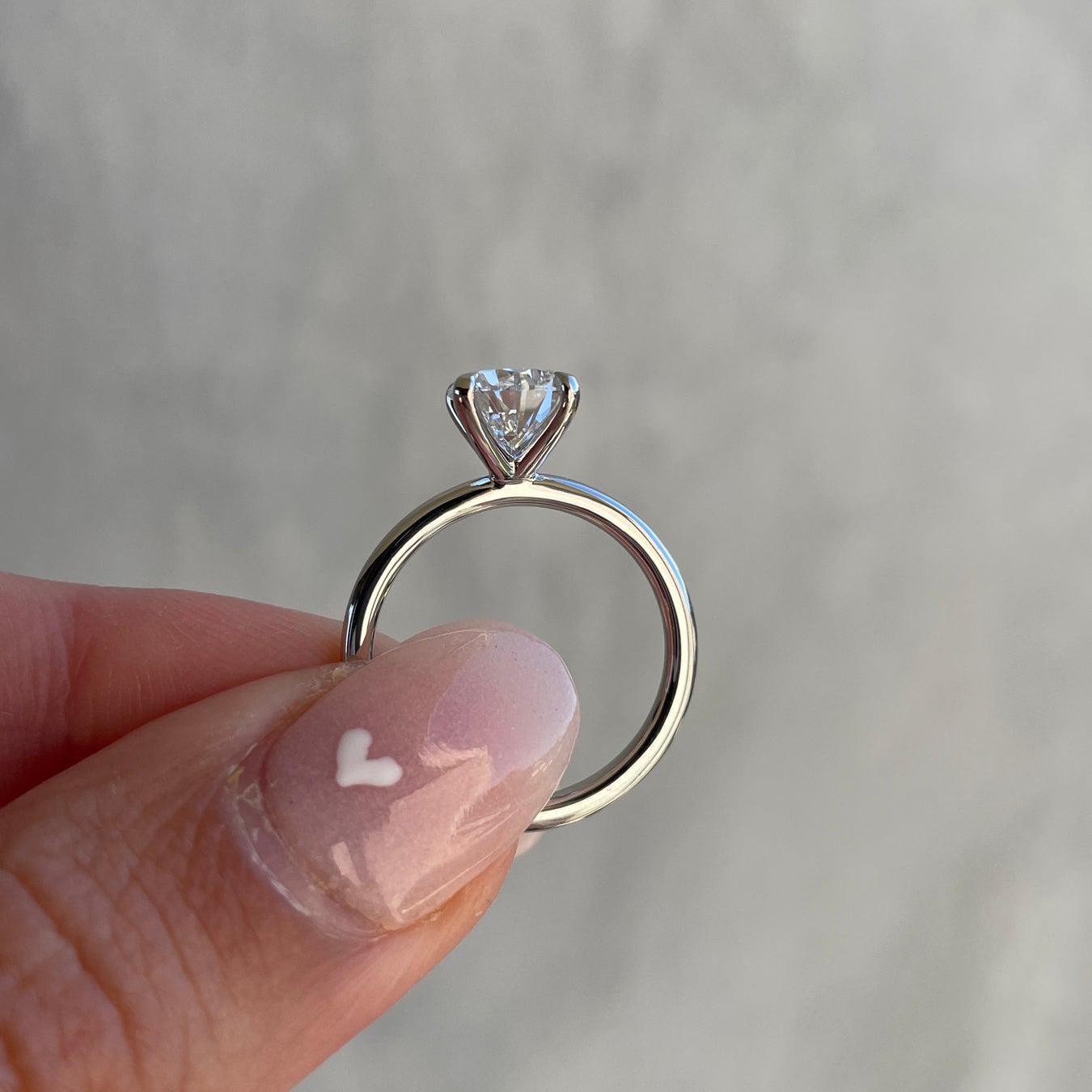 Pear 2.50 Lab Grown Diamond Solitaire Engagement Ring, DEF color, VVS-VS Clarity - IGI Certificate