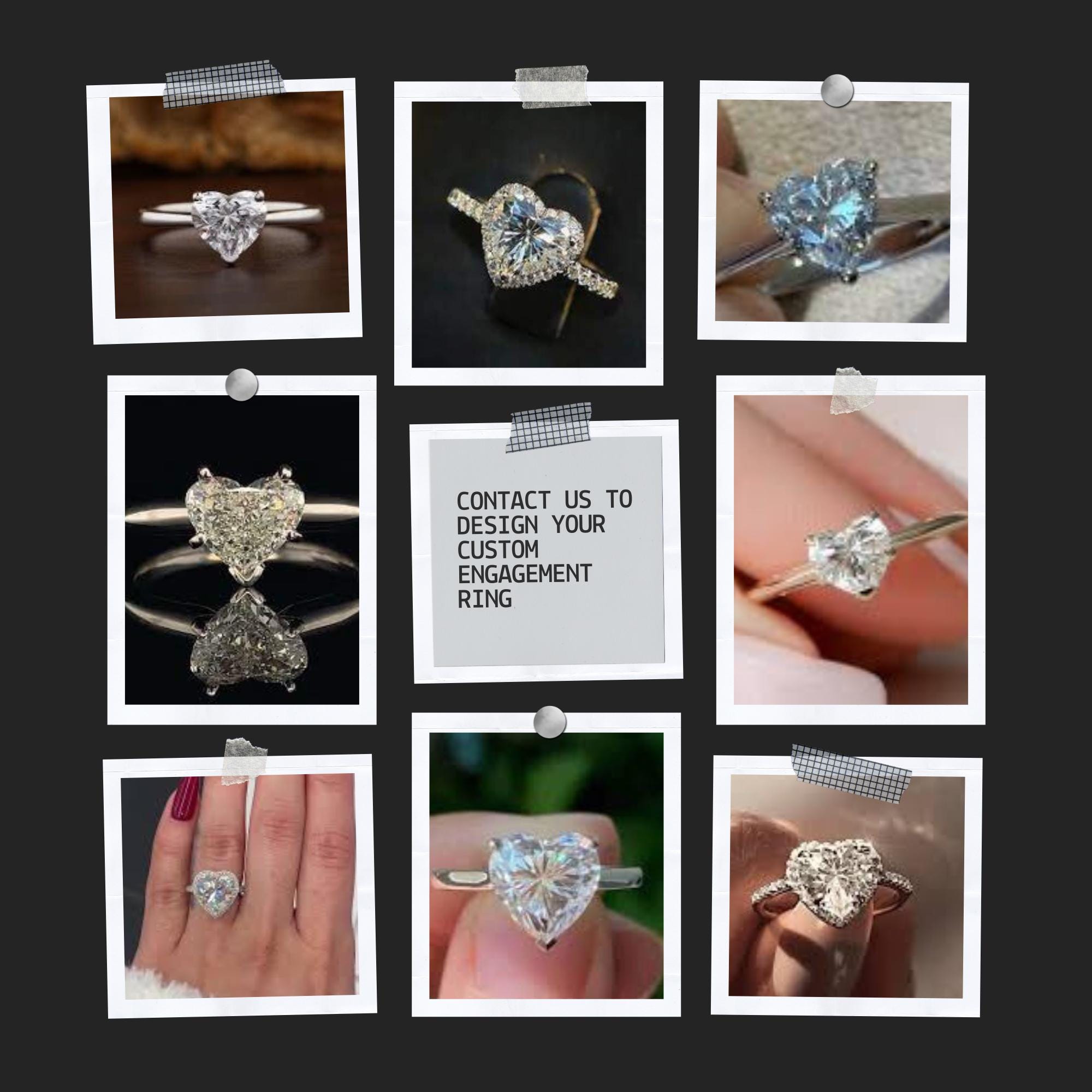 Heart 2.00tcw Lab Grown Diamond Two Stone Engagement Ring, EF Color, VS Clarity