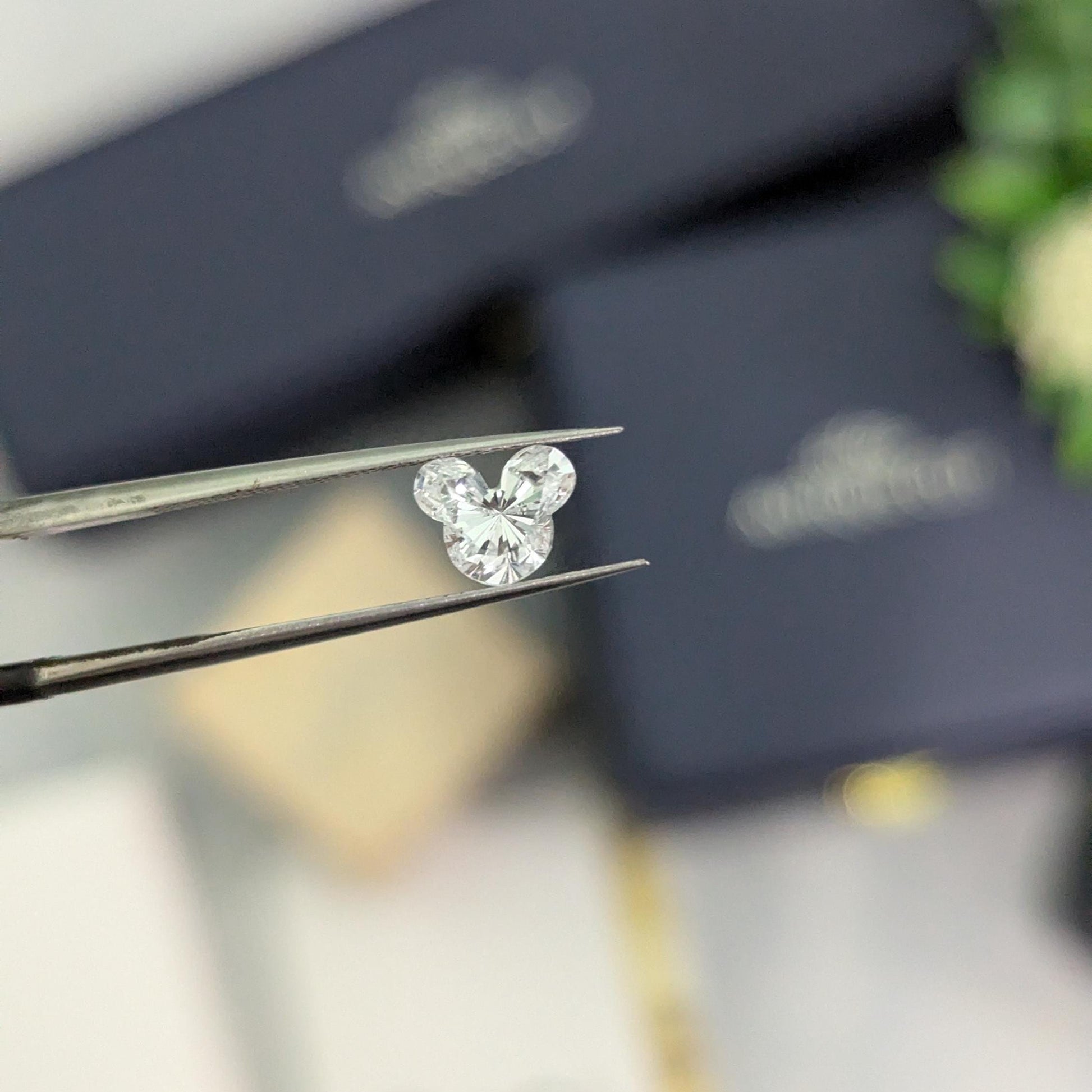 1.00ct Micky Mouse Shape Lab Grown Diamond, Unique Shape with IGI Certificate