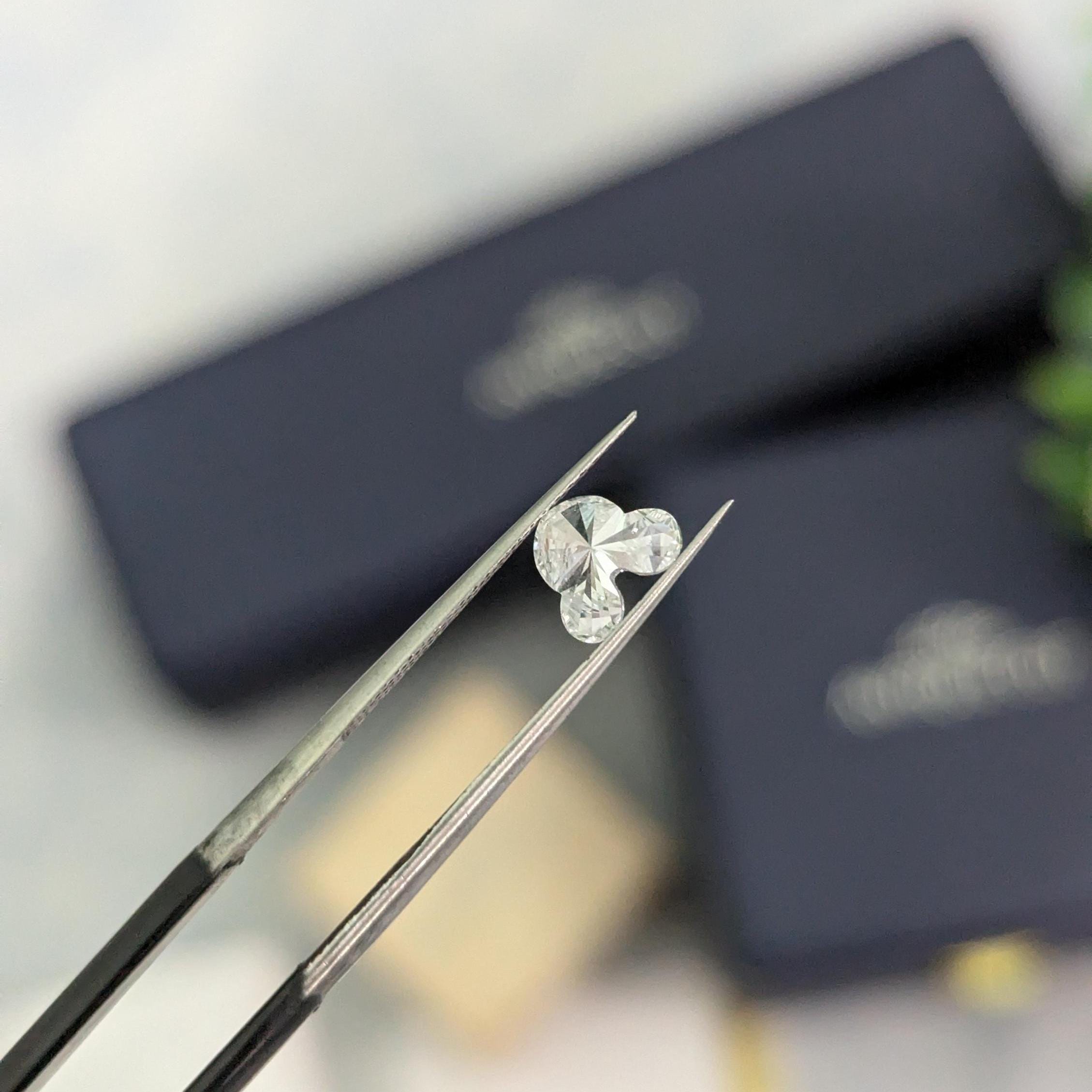 1.00ct Micky Mouse Shape Lab Grown Diamond, Unique Shape with IGI Certificate