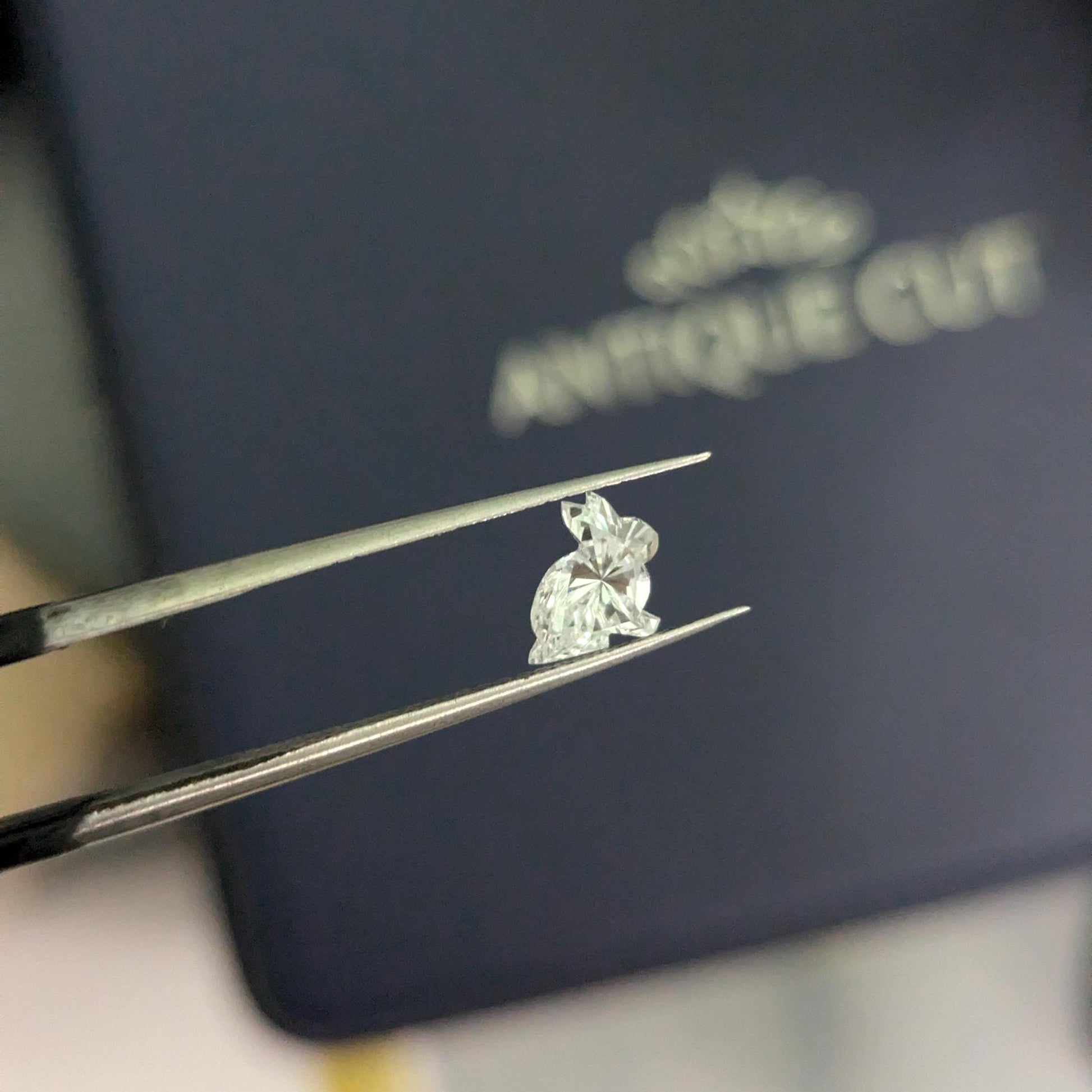 1.00ct Rabbit Shape Lab Grown Diamond, Antique Shape Diamond, EF Color, VS Clarity - IGI Certificate