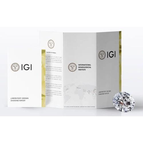 Pear 1.00ct Lab-grown diamond Bypass Engagement Ring, EF Color, VS Clarity - IGI Certificate
