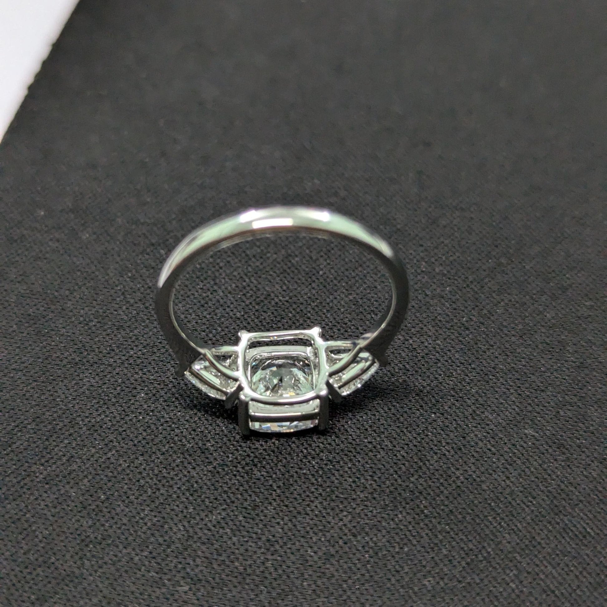 2.40tcw Cushion Lab Diamond Ring with Pear Sides | Ethical Engagement | IGI Certified