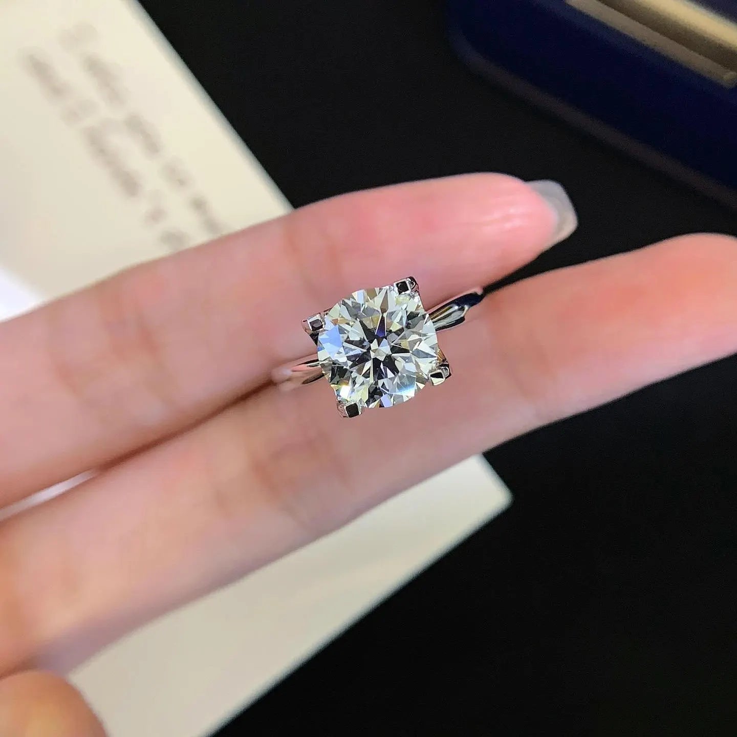 2.60ct Round Lab Grown Diamond Halo Engagement Ring | IGI Certified | 10k 14k 18k Platinum White Gold | D-E-F Color VVS Clarity