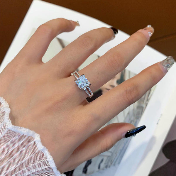 1.20ct Round Lab Grown Diamond Split Band Engagement Ring