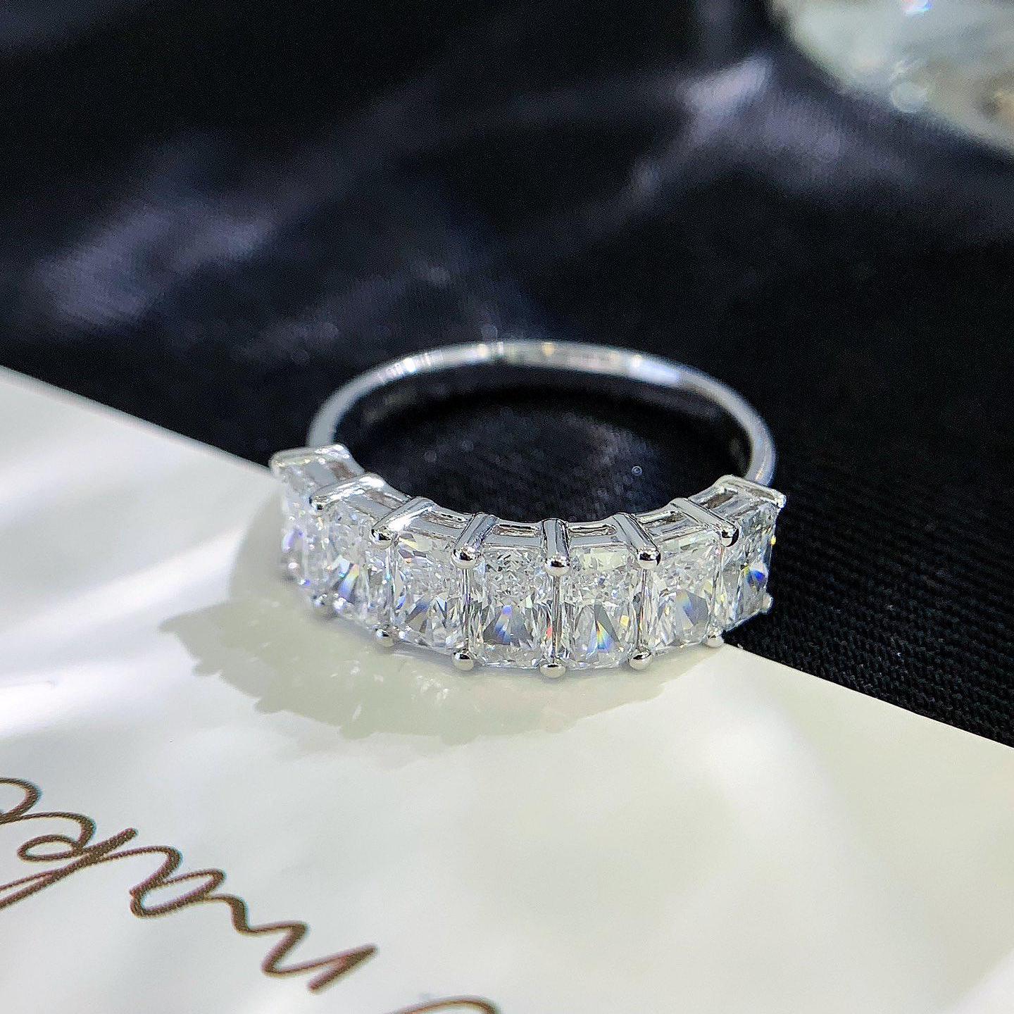 2.10tcw Radiant Lab Diamond Engagement Ring | Basket Pavé Design with Side Stones | D-E-F Color | IGI Certified | Custom Gold Ring
