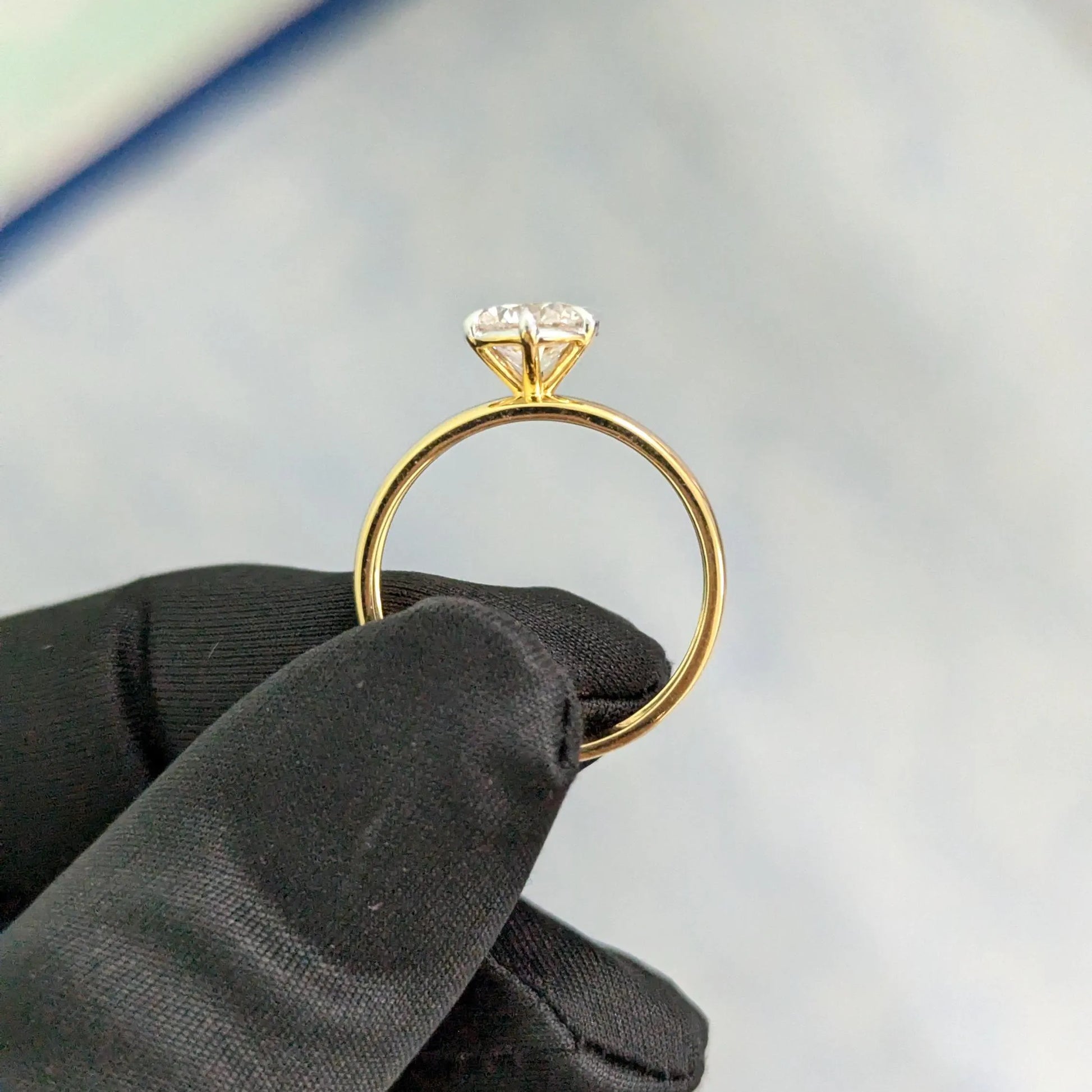 2.00ct Round Lab Grown Diamond Solitaire Ring | 6-Prong | IGI Certified | 14k/18k Gold