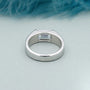 IGI Certified emerald cut lab grown diamond men's ring