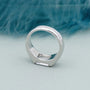 White gold emerald cut solitaire engagement ring design