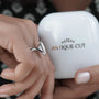 Fine jewelry cushion cut diamond ring with vintage setting
