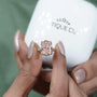 Fine jewelry pink radiant diamond engagement ring yellow gold