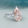 Pear Cut Lab Grown Diamond Engagement Ring