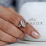 Diamond ring on a finger 