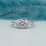 Oval Cut Lab Grown Diamond Engagement Ring