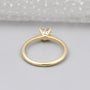 Elegant cushion cut diamond engagement ring with hidden accent
