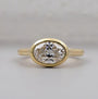 Oval Cut Lab Grown Diamond Engagement Ring 