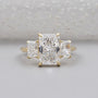 Radiant Cut Lab Grown Diamond Three-Stone Engagement Ring