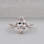  Marquise Cut Lab Grown Diamond Engagement Ring