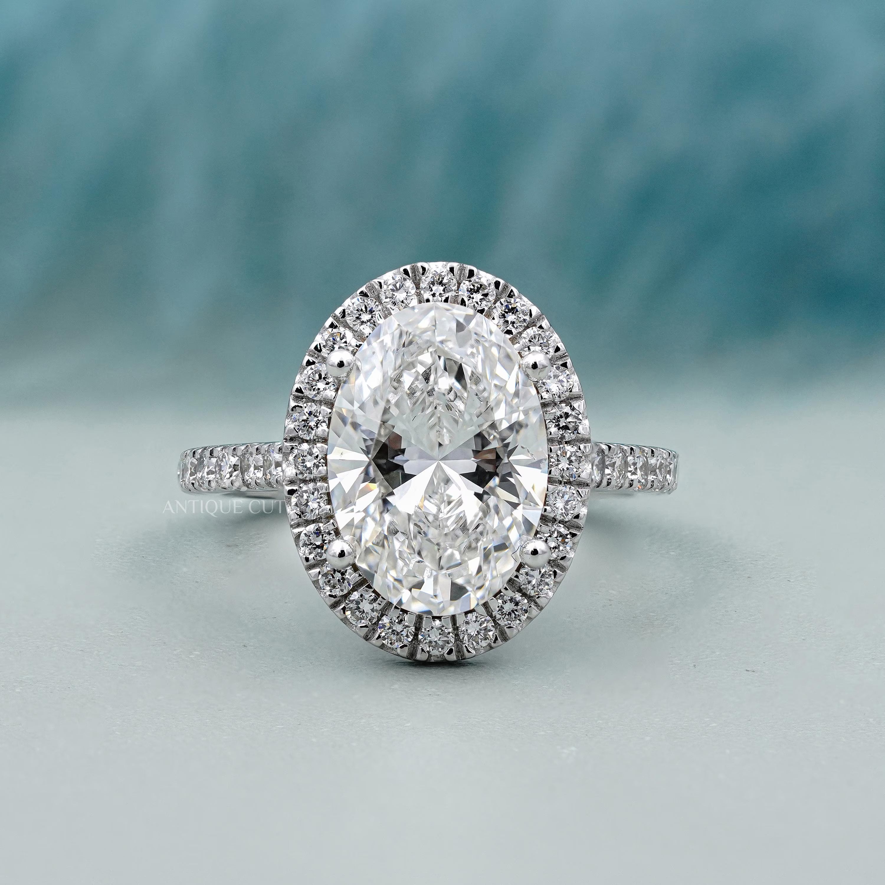 Oval Diamond Engagement Ring