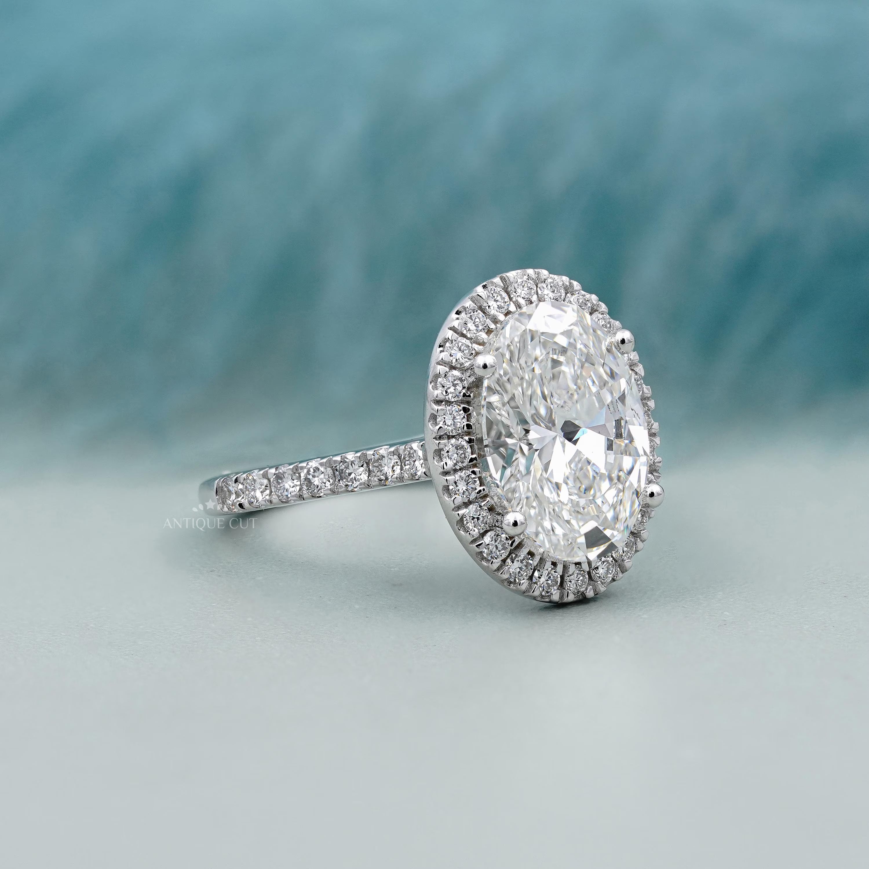 4.80TCW Oval Diamond Engagement Ring