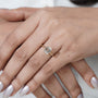 Timeless emerald solitaire diamond ring