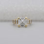 Asscher Cut Lab Grown Diamond Engagement Ring