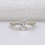 Oval Cut Lab Grown Diamond Engagement Ring 