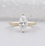 Marquise Cut Diamond Engagement Ring with Hidden Halo